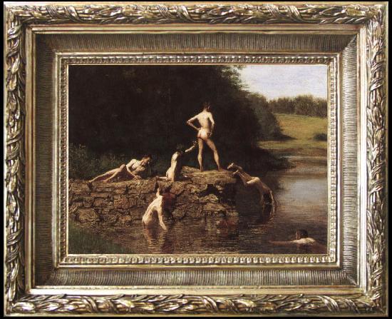 framed  Thomas Eakins Swimming, Ta021s